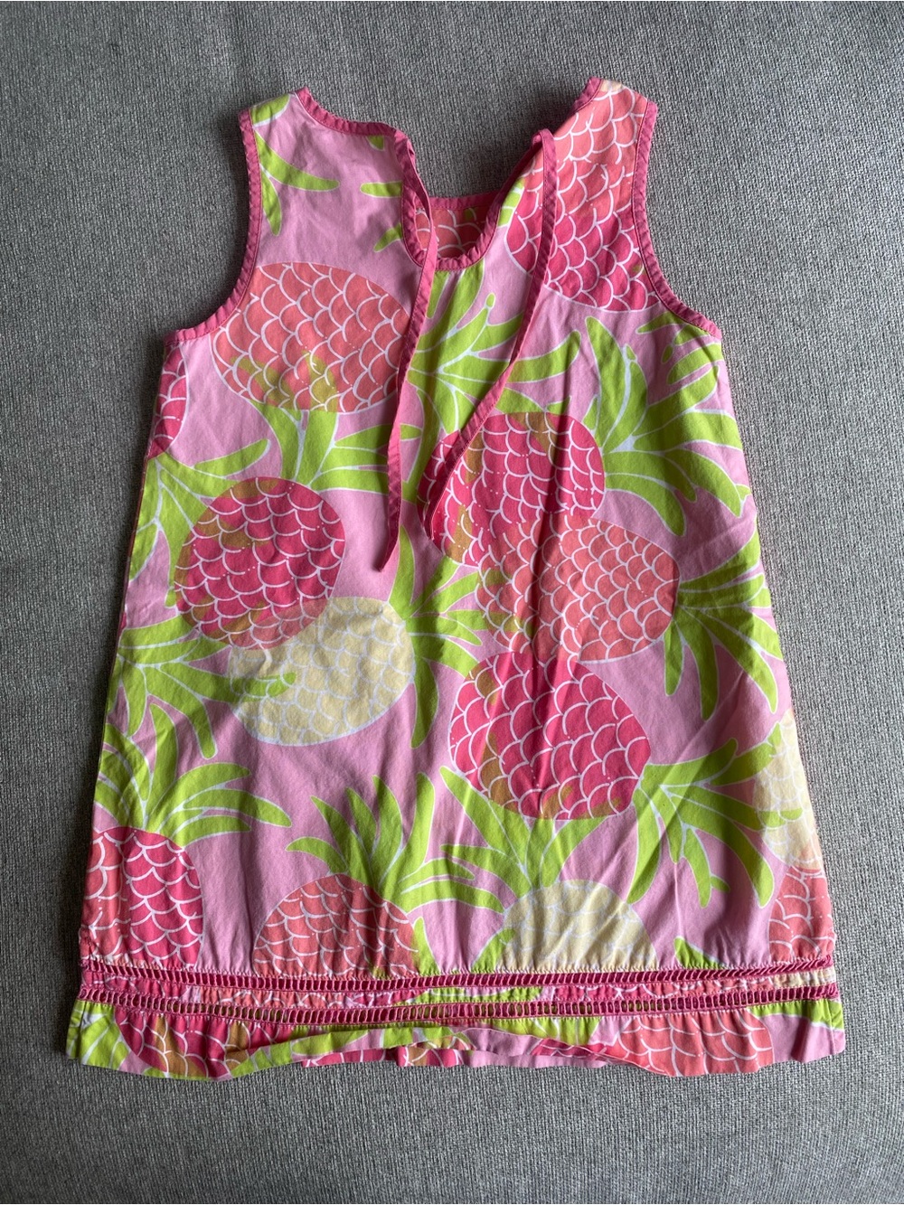Lilly Pulitzer Coral Pink Pineapple Print Dress